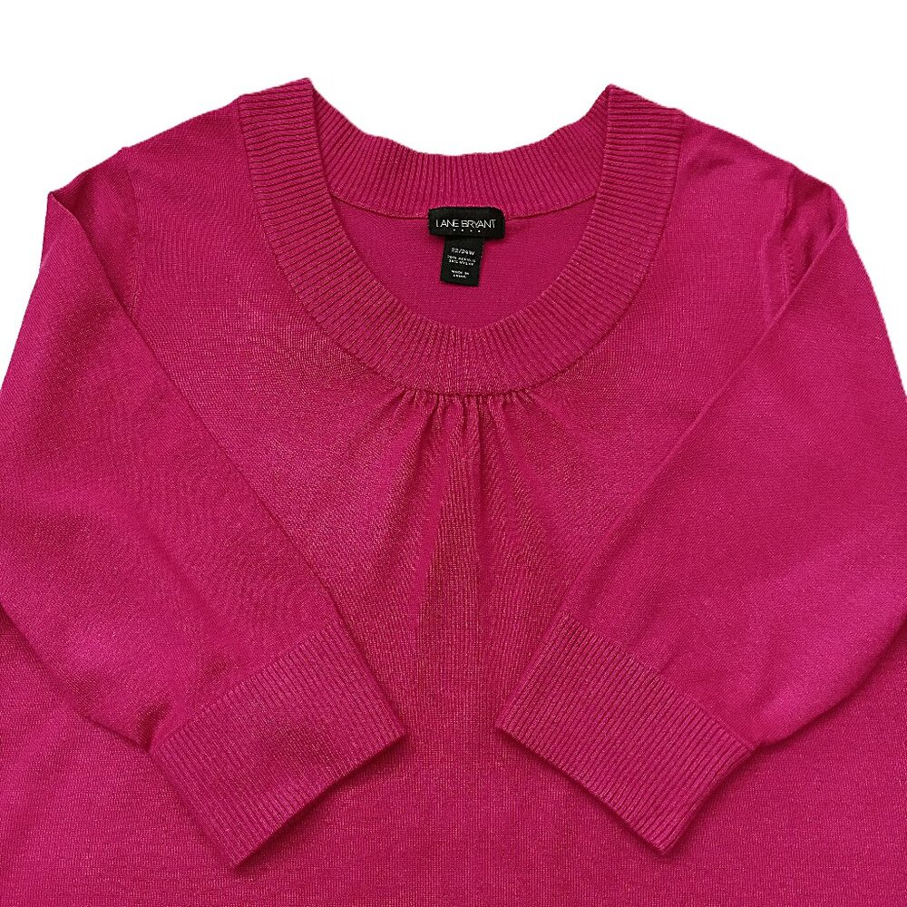 LANE BRYANT Women's Knit Short-Sleeved Top. Plus Size 22/24W